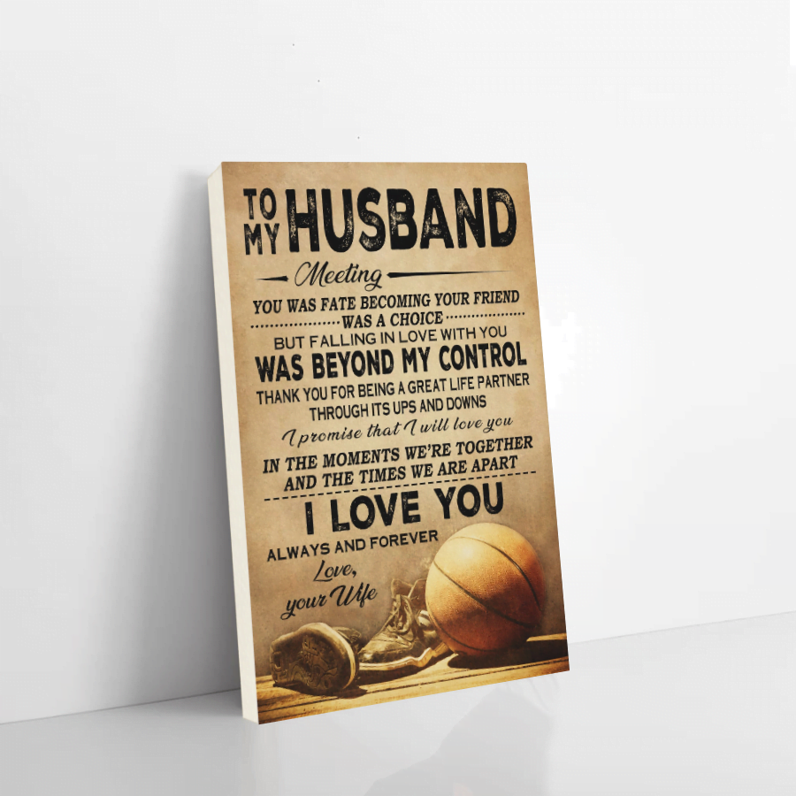 Baseball Wife To Husband Meeting You Was Fate Poster | Posterpik.com